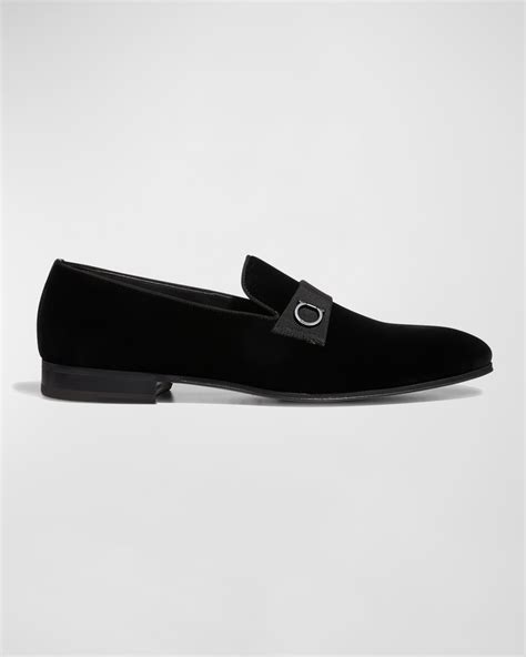 replica ferragamo mens loafers|Ferragamo men's lapo velvet loafers.